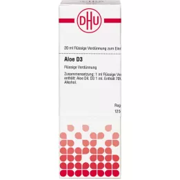 ALOE Diluição D3, 20 ml