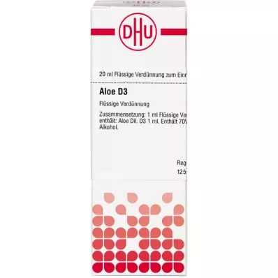ALOE Diluição D3, 20 ml ALOE Diluição D3, 20 ml