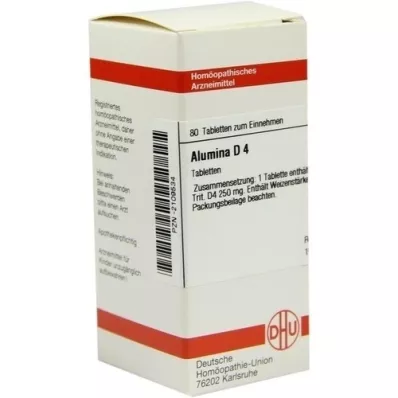ALUMINA D 4 comprimidos, 80 unidades ALUMINA D 4 comprimidos, 80 unidades