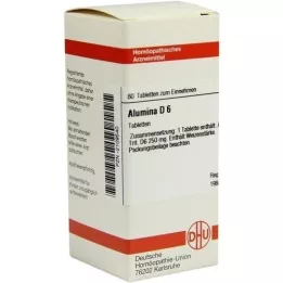 ALUMINA D 6 comprimidos, 80 unidades