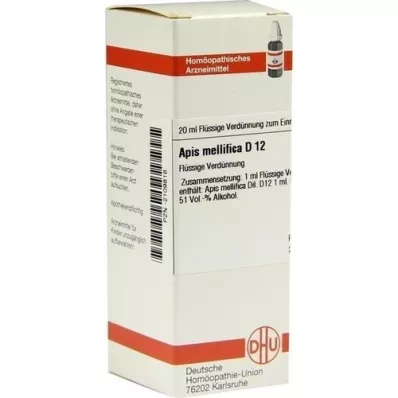 APIS MELLIFICA Diluição D 12, 20 ml APIS MELLIFICA Diluição D 12, 20 ml