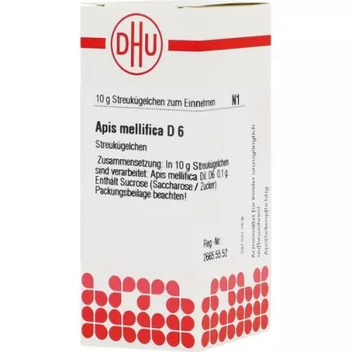 APIS MELLIFICA D 6 glóbulos, 10 g APIS MELLIFICA D 6 glóbulos, 10 g