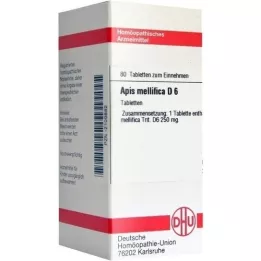 APIS MELLIFICA D 6 comprimidos, 80 unidades