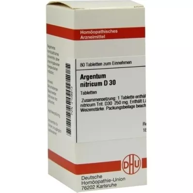ARGENTUM NITRICUM D 30 comprimidos, 80 unidades ARGENTUM NITRICUM D 30 comprimidos, 80 unidades