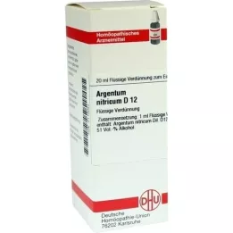 ARGENTUM NITRICUM Diluição D 12, 20 ml