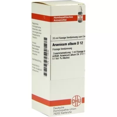 ARSENICUM ALBUM Diluição D 12, 20 ml