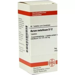 AURUM METALLICUM D 12 comprimidos, 80 unidades