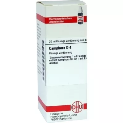 CAMPHORA Diluição D4, 20 ml CAMPHORA Diluição D4, 20 ml