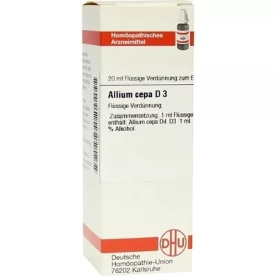 ALLIUM CEPA Diluição D3, 20 ml