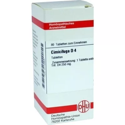 CIMICIFUGA D 4 comprimidos, 80 unidades