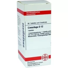 CIMICIFUGA D 12 comprimidos, 80 unidades