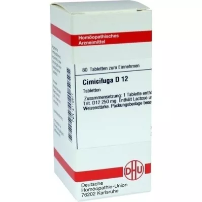 CIMICIFUGA D 12 comprimidos, 80 unidades CIMICIFUGA D 12 comprimidos, 80 unidades