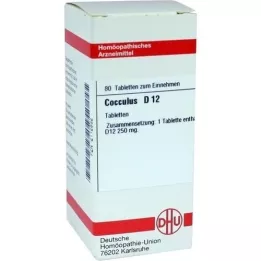 COCCULUS D 12 comprimidos, 80 unidades