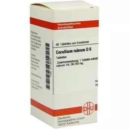 CORALLIUM RUBRUM D 6 comprimidos, 80 unidades