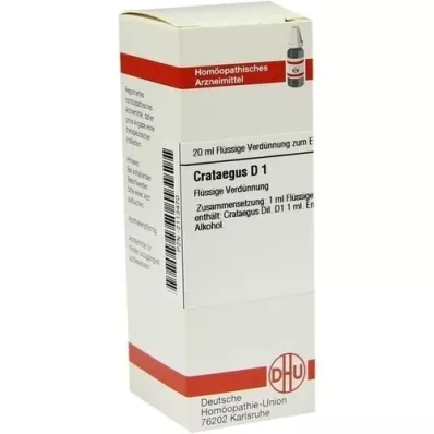 CRATAEGUS Diluição D 1, 20 ml CRATAEGUS Diluição D 1, 20 ml