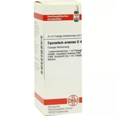 EQUISETUM ARVENSE Diluição D4, 20 ml EQUISETUM ARVENSE Diluição D4, 20 ml