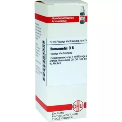 HAMAMELIS Diluição D 6, 20 ml HAMAMELIS Diluição D 6, 20 ml