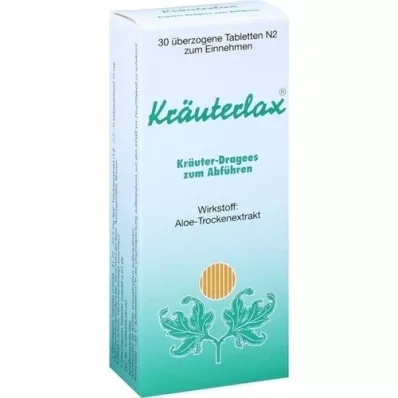 KRÄUTERLAX Dr.Henk 15 mg de arrasto de ervas para laxação, 30 unidades