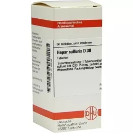HEPAR SULFURIS D 30 comprimidos, 80 unidades