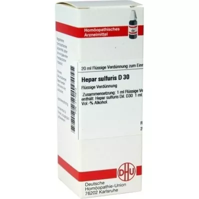 HEPAR SULFURIS Diluição D 30, 20 ml