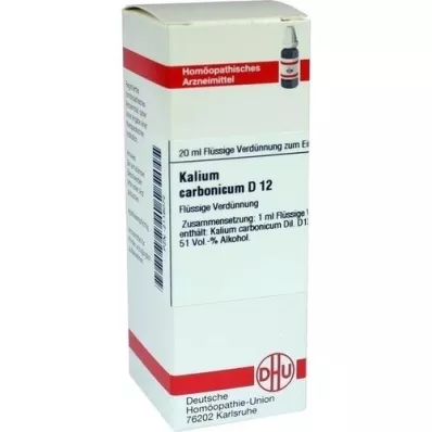 KALIUM CARBONICUM Diluição D 12, 20 ml