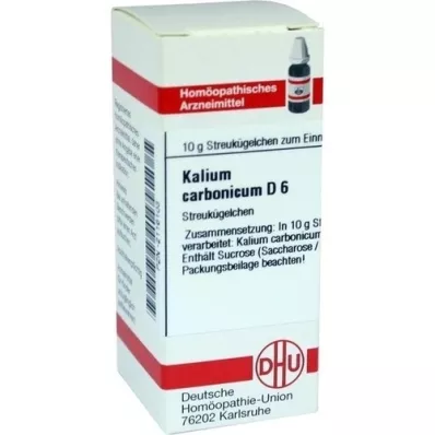 KALIUM CARBONICUM D 6 glóbulos, 10 g KALIUM CARBONICUM D 6 glóbulos, 10 g