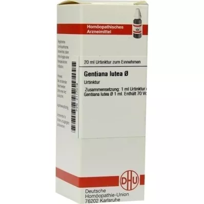 GENTIANA LUTEA Tintura mãe, 20 ml GENTIANA LUTEA Tintura mãe, 20 ml