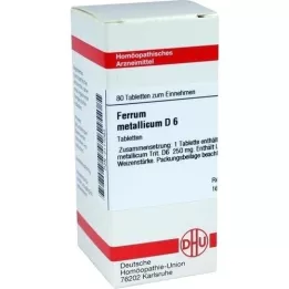 FERRUM METALLICUM D 6 comprimidos, 80 unidades