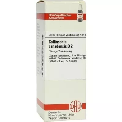 COLLINSONIA CANADENSIS Diluição D 2, 20 ml