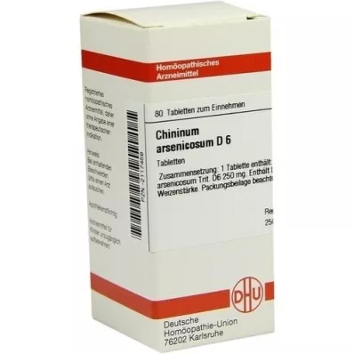 CHININUM ARSENICOSUM D 6 comprimidos, 80 unidades CHININUM ARSENICOSUM D 6 comprimidos, 80 unidades