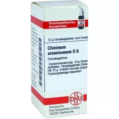 CHININUM ARSENICOSUM D 6 glóbulos, 10 g CHININUM ARSENICOSUM D 6 glóbulos, 10 g