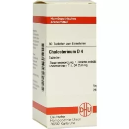 CHOLESTERINUM D 4 comprimidos, 80 unidades