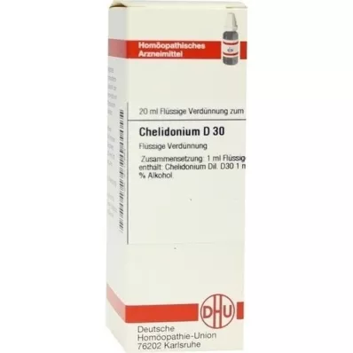 CHELIDONIUM Diluição D 30, 20 ml CHELIDONIUM Diluição D 30, 20 ml