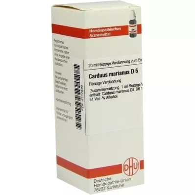 CARDUUS MARIANUS Diluição D 6, 20 ml CARDUUS MARIANUS Diluição D 6, 20 ml