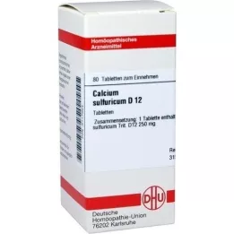 CALCIUM SULFURICUM D 12 comprimidos, 80 unidades