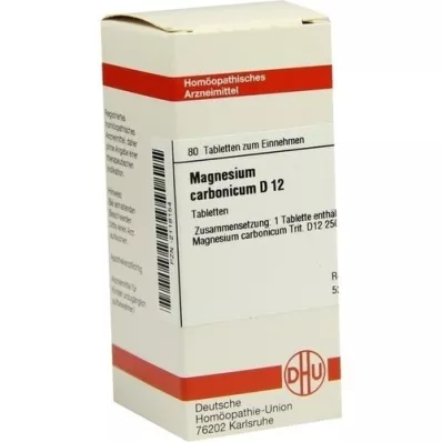 MAGNESIUM CARBONICUM D 12 comprimidos, 80 unidades MAGNESIUM CARBONICUM D 12 comprimidos, 80 unidades