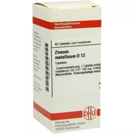 ZINCUM METALLICUM D 12 comprimidos, 80 unidades