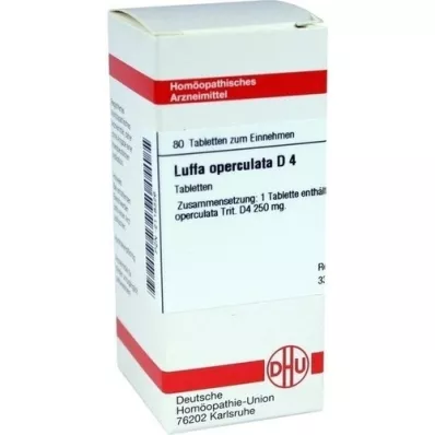 LUFFA OPERCULATA D 4 comprimidos, 80 unidades LUFFA OPERCULATA D 4 comprimidos, 80 unidades