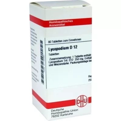 LYCOPODIUM D 12 comprimidos, 80 unidades