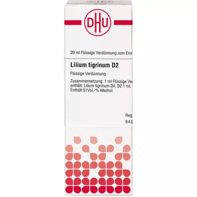LILIUM TIGRINUM Diluição D 2, 20 ml LILIUM TIGRINUM Diluição D 2, 20 ml