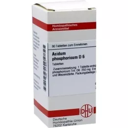 ACIDUM PHOSPHORICUM D 6 comprimidos, 80 unidades