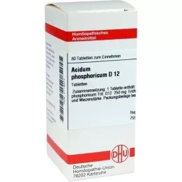 ACIDUM PHOSPHORICUM D 12 comprimidos, 80 unidades