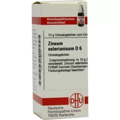 ZINCUM VALERIANICUM D 6 glóbulos, 10 g ZINCUM VALERIANICUM D 6 glóbulos, 10 g