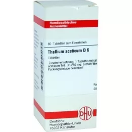THALLIUM ACETICUM D 6 comprimidos, 80 unidades