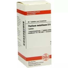 THALLIUM METALLICUM D 6 comprimidos, 80 unidades