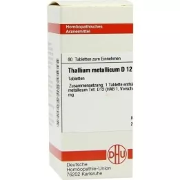 THALLIUM METALLICUM D 12 comprimidos, 80 unidades