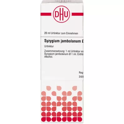SYZYGIUM JAMBOLANUM Tintura mãe D 1, 20 ml SYZYGIUM JAMBOLANUM Tintura mãe D 1, 20 ml