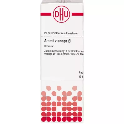 AMMI VISNAGA Tintura mãe D 1, 20 ml AMMI VISNAGA Tintura mãe D 1, 20 ml