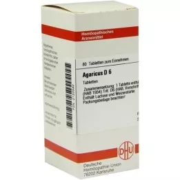 AGARICUS D 6 comprimidos, 80 unidades