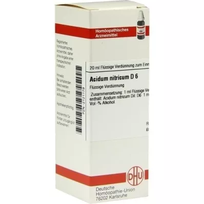 ACIDUM NITRICUM Diluição D 6, 20 ml ACIDUM NITRICUM Diluição D 6, 20 ml